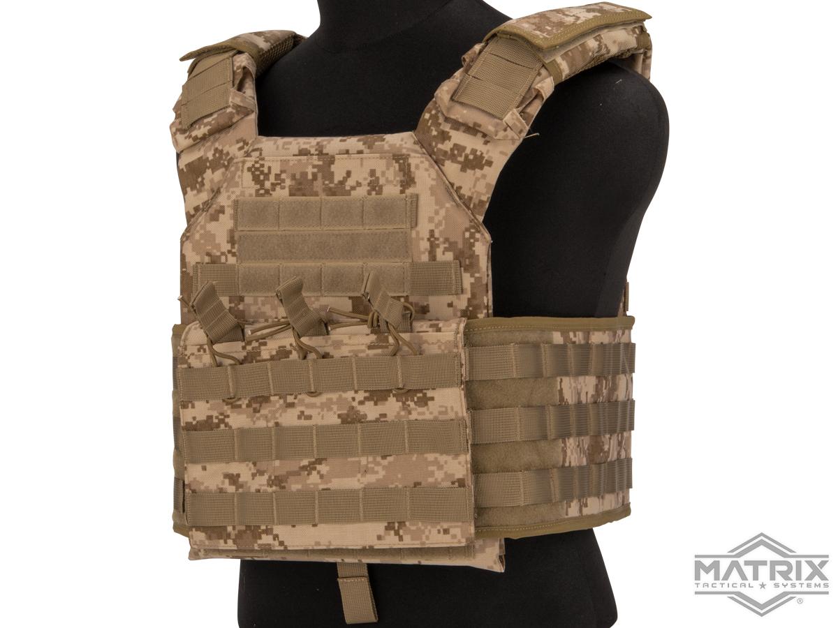 Matrix Level-2 Plate Carrier with Integrated Magazine Pouches (Color: AOR1)