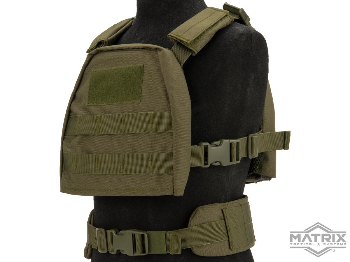 Matrix Tactical Children's Vest with Battle Belt (Color: OD Green / Small)