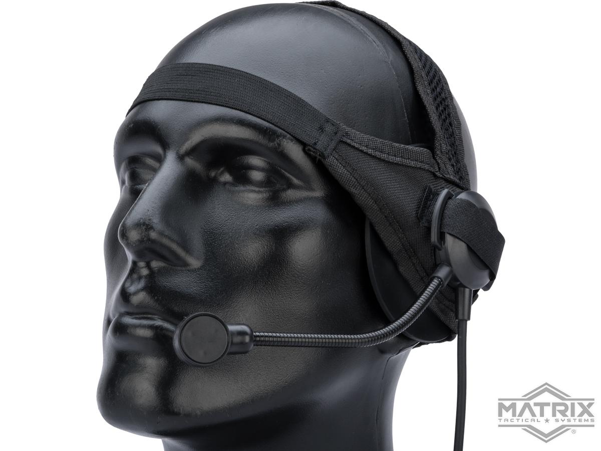 Matrix Tactical Headset w/ Headband (Color: Black)