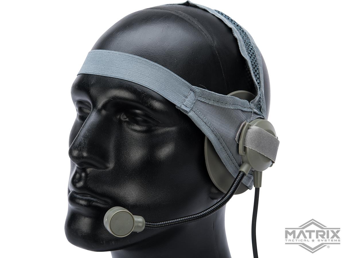 Matrix Tactical Headset w/ Headband (Color: Grey)