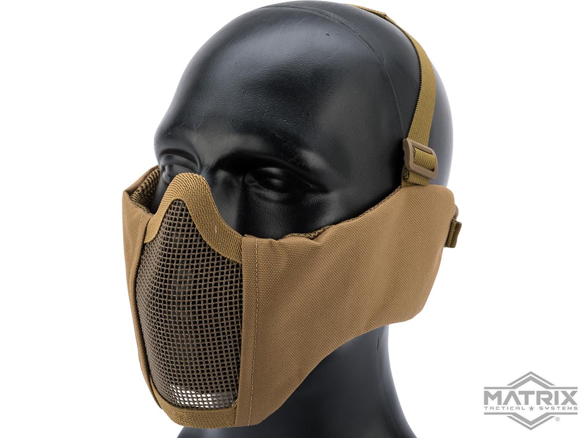 Matrix Battlefield Elite Mesh Mask w/ Integrated Ear Protection (Color: Tan)