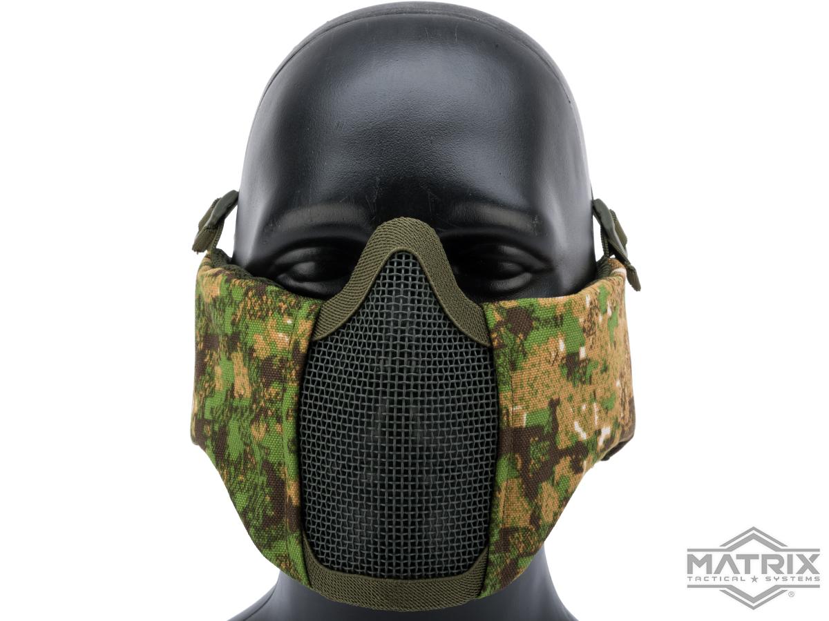 Matrix Battlefield Elite Mesh Mask w/ Integrated Ear Protection (Color:  Pencott Greenzone)