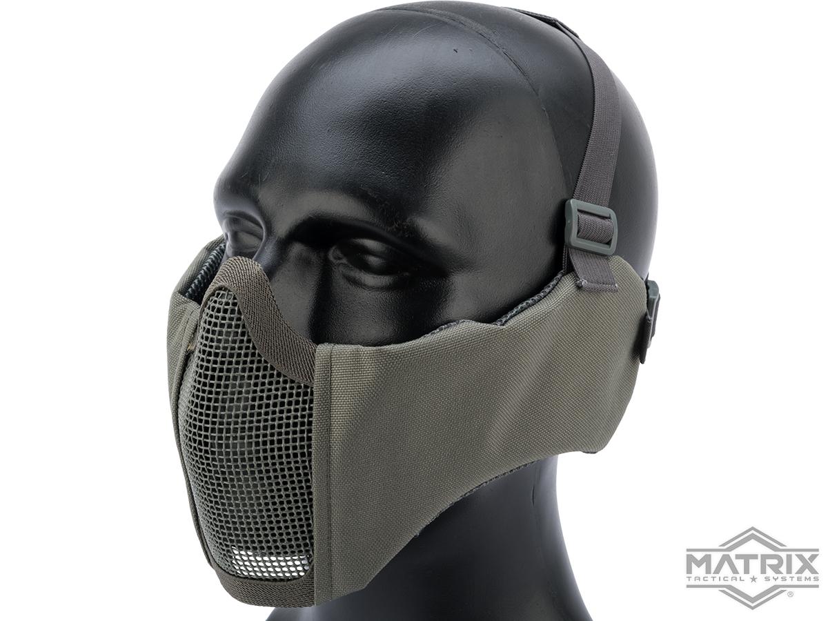 Matrix Battlefield Elite Mesh Mask w/ Integrated Ear Protection (Color: Ranger Green)