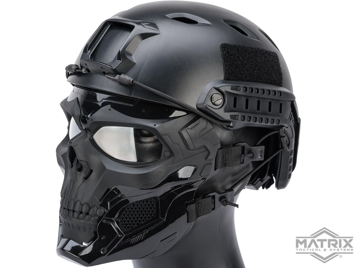 Matrix Skull Messenger Face Mask (Color: Black), Tactical Gear 