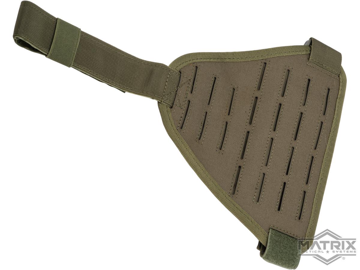 Matrix Tactical Laser Cut MOLLE Drop Leg Panel - S/M (Color: OD Green)