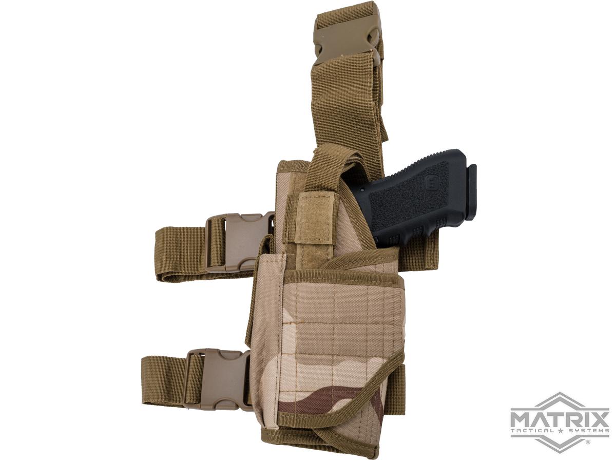 Matrix Tornado Universal Tactical Thigh / Drop Leg Holster (Color: DCU / Left)