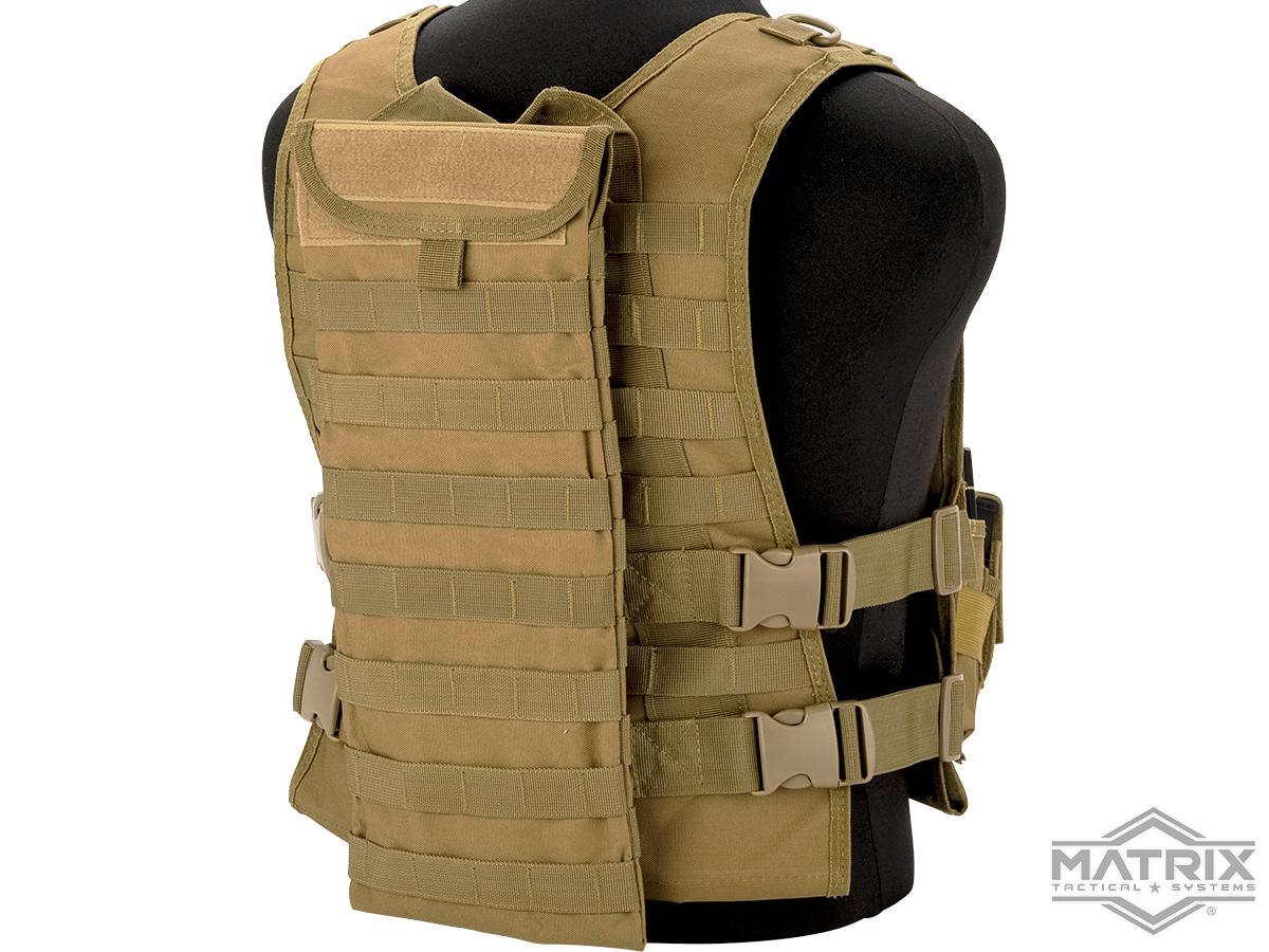 Matrix 600D MOLLE Plate Carrier Tactical Package with Hydration Carrier