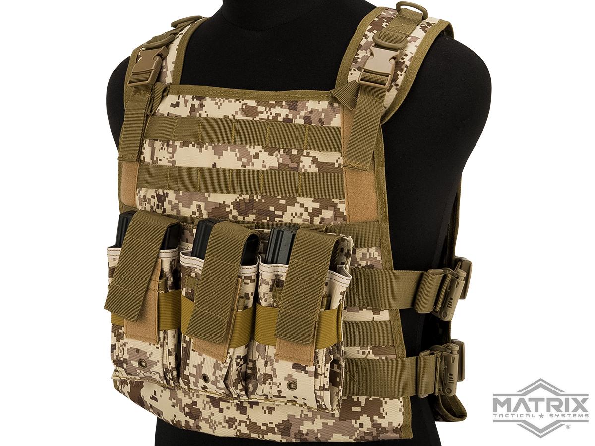 Matrix 600D MOLLE Plate Carrier Tactical Package with Hydration Carrier (Color: AOR1)