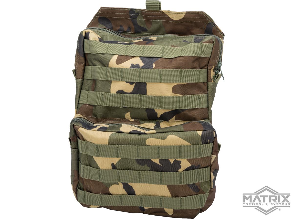 Matrix MOLLE Assault Back Panel for Plate Carriers (Color: Woodland)