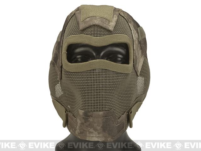 STEEL MESH AIRSOFT NET MASK OLIVE DRAB 6058V