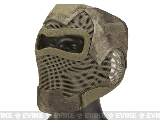 Matrix Iron Face Carbon Steel Watcher Gen7 Metal Mesh Full Face Mask (Color: Arid Camo)