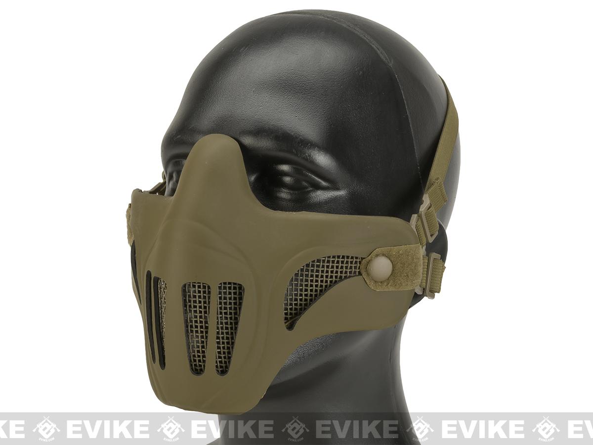 Matrix Metal Mesh Lower Half Mask w/ Soft Polymer Covering (Color: Desert)