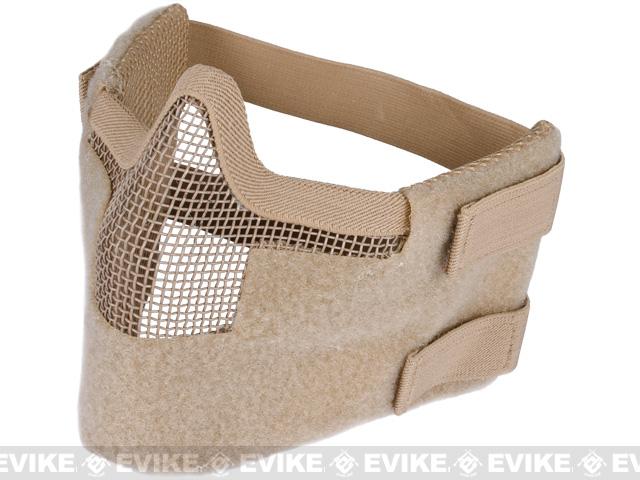 Matrix Iron Face Carbon Steel Striker Gen5 Metal Mesh Lower Half Mask (Color: Desert Tan)