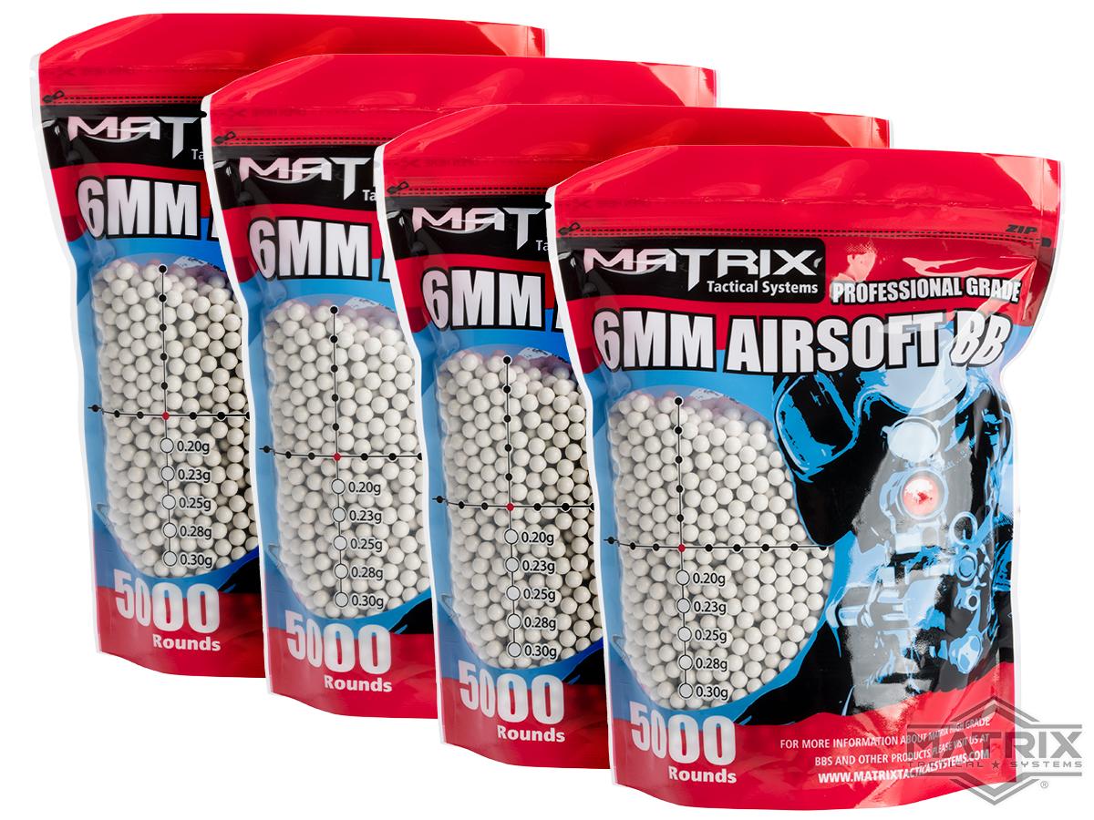 Matrix Match Grade 6mm Airsoft BBs (Color: .25g / 20000 Rounds / White)