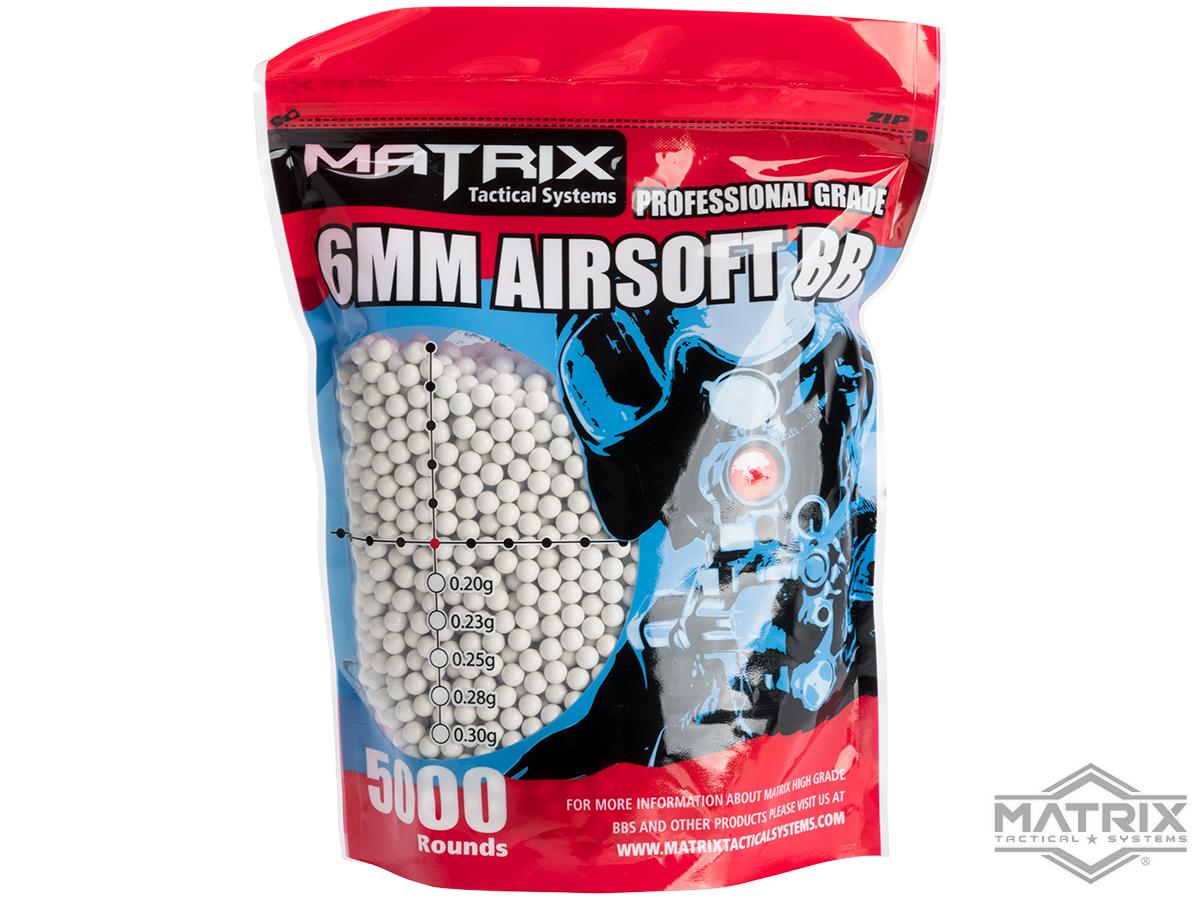 Matrix Match Grade 6mm Airsoft BBs (Color: .23g / 10000 Rounds / White)