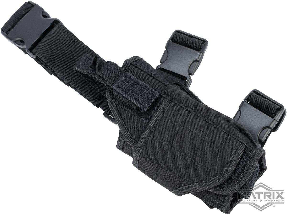 Tactical Military Pistol Drop Leg Thigh Holster Right Hand Balck 