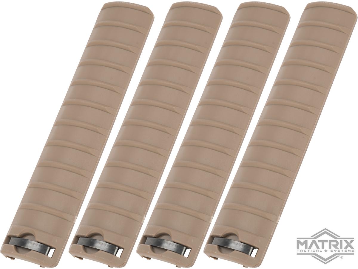 Matrix Polymer Ribbed 6.5 Rail Cover Panel - Set of 4 (Color: Tan)