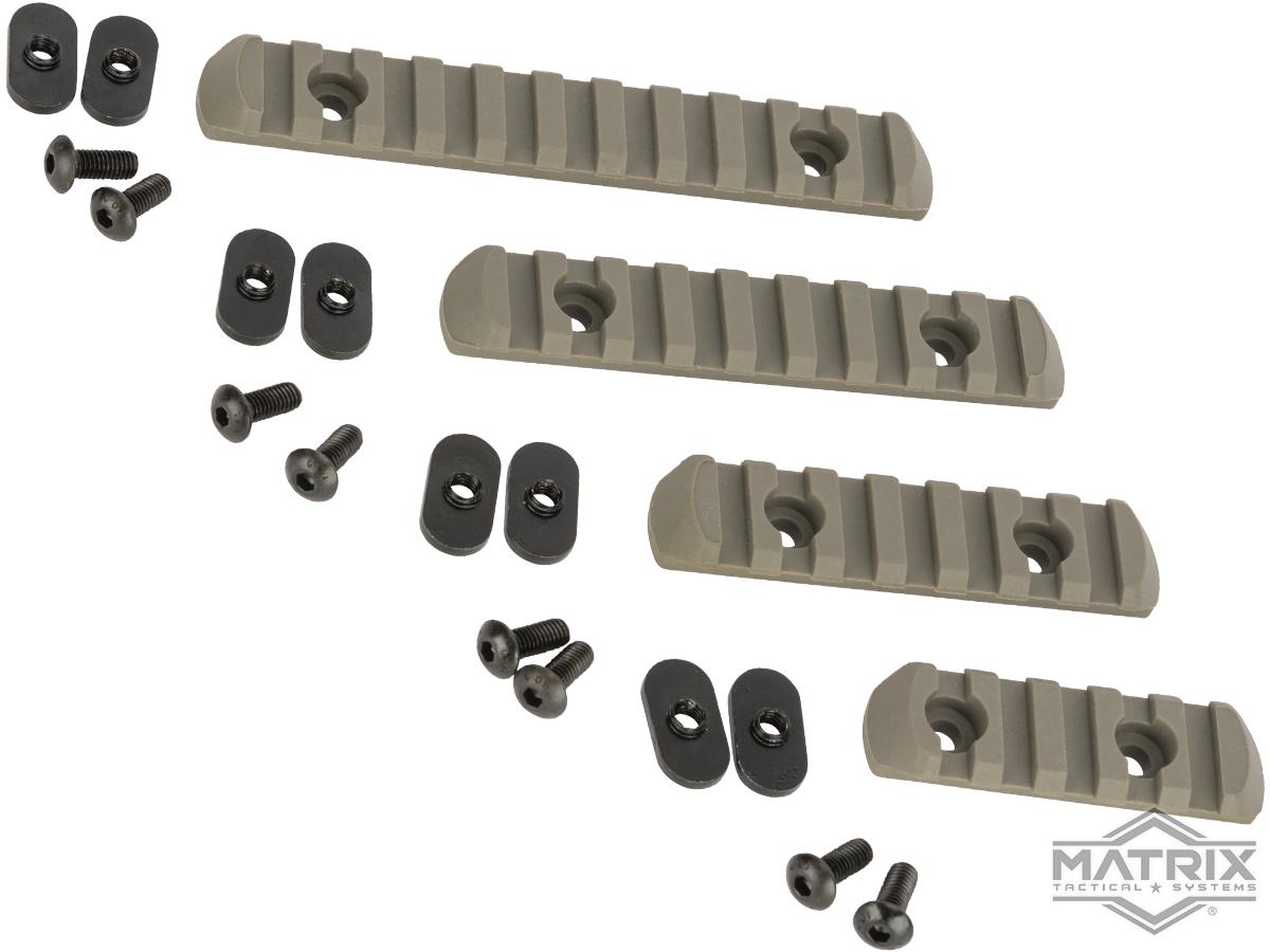 Polymer Rail Set for PTS MOE Hand Guard Series (Color: Foliage Green)