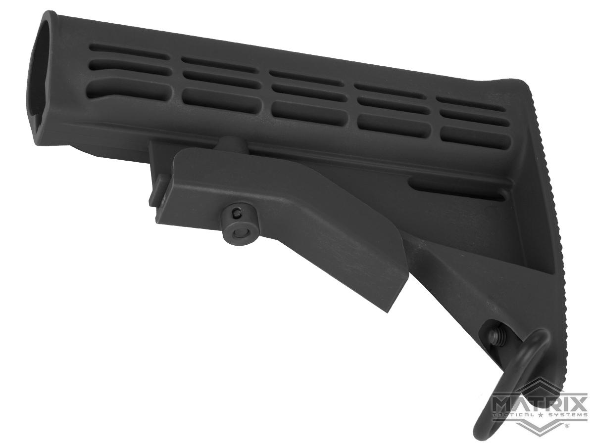 Matrix M4 Retractable LE Stock for M4 Series Airsoft Rifles (Color: Black)