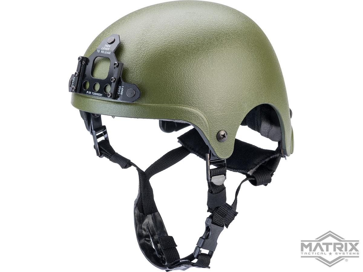 Matrix Light Weight IBH Airsoft Helmet w/ NVG Mount (Color: OD Green)