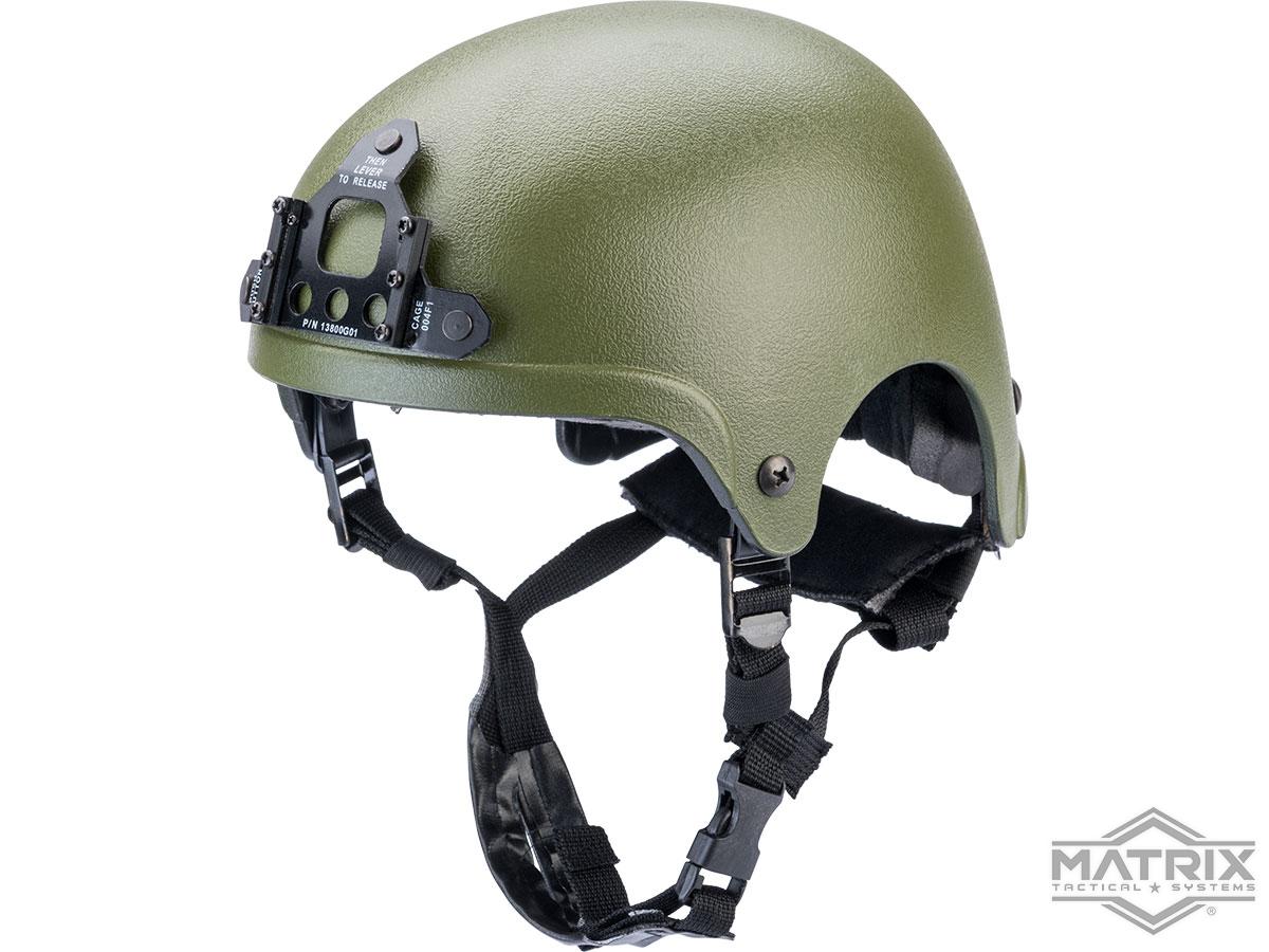 Matrix Light Weight IBH Airsoft Helmet w/ NVG Mount (Color OD Green