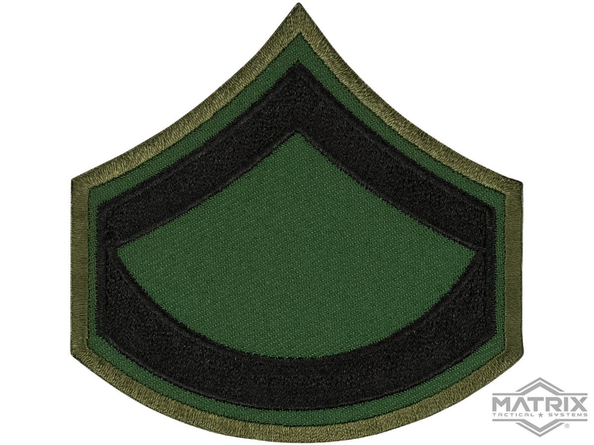 Matrix Military Ranking Embroidery Patch (Style: Private First Class)