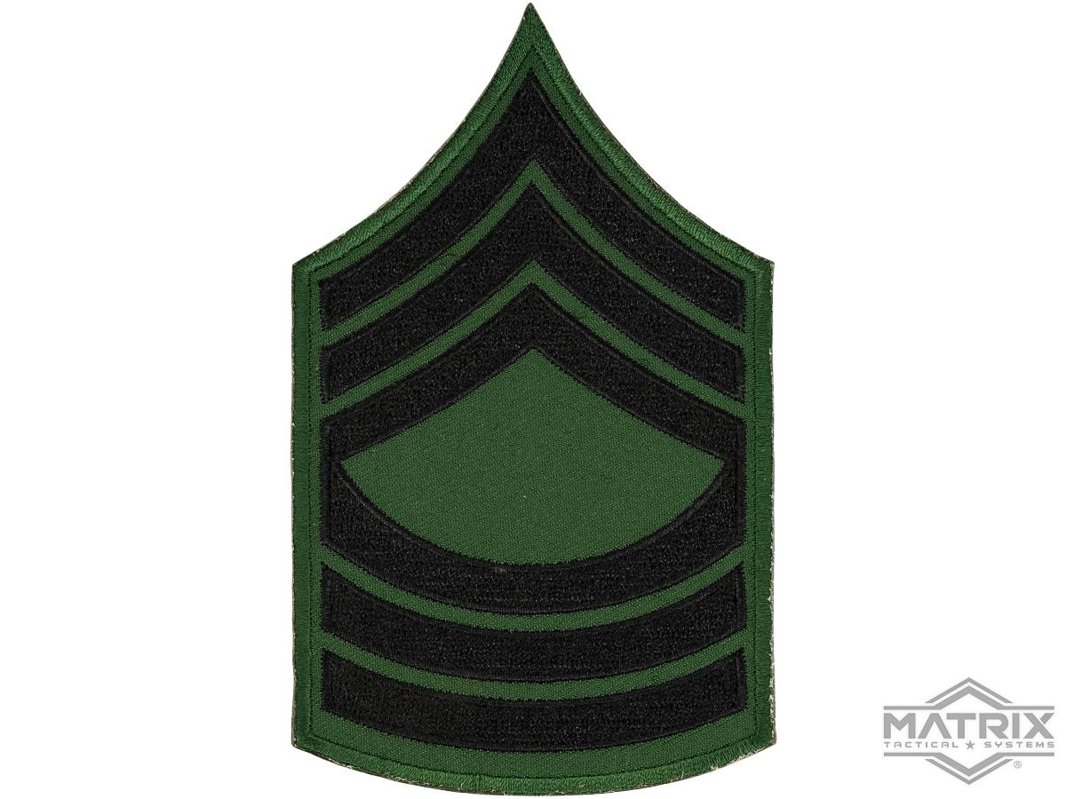 Matrix Military Ranking Embroidery Patch (Style: Master Sergeant)