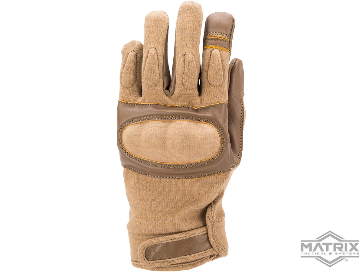 Nomex Hard Shell Knuckle Tactical Gloves  (Color: Tan / 2X-Large)