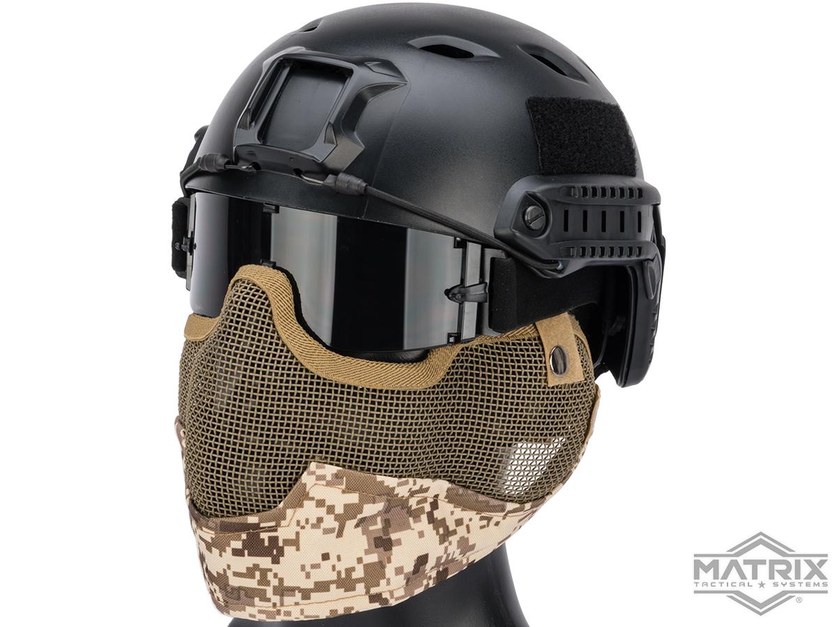 Airsoft Full Face Mask Metal Mesh Goggles Protection 