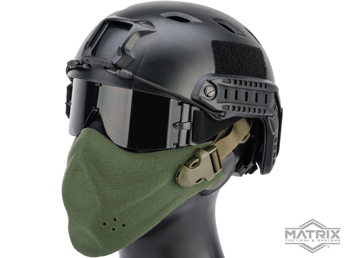 Matrix High Speed Lightweight Half Face Mask (Color: OD Green)