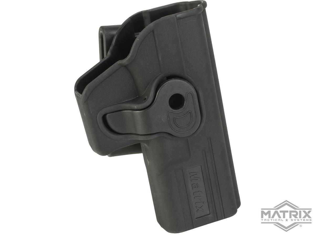 Matrix Hardshell Adjustable Holster for Glock ATP ACP Series Airsoft Pistols (Type: Black / Belt Attachment)