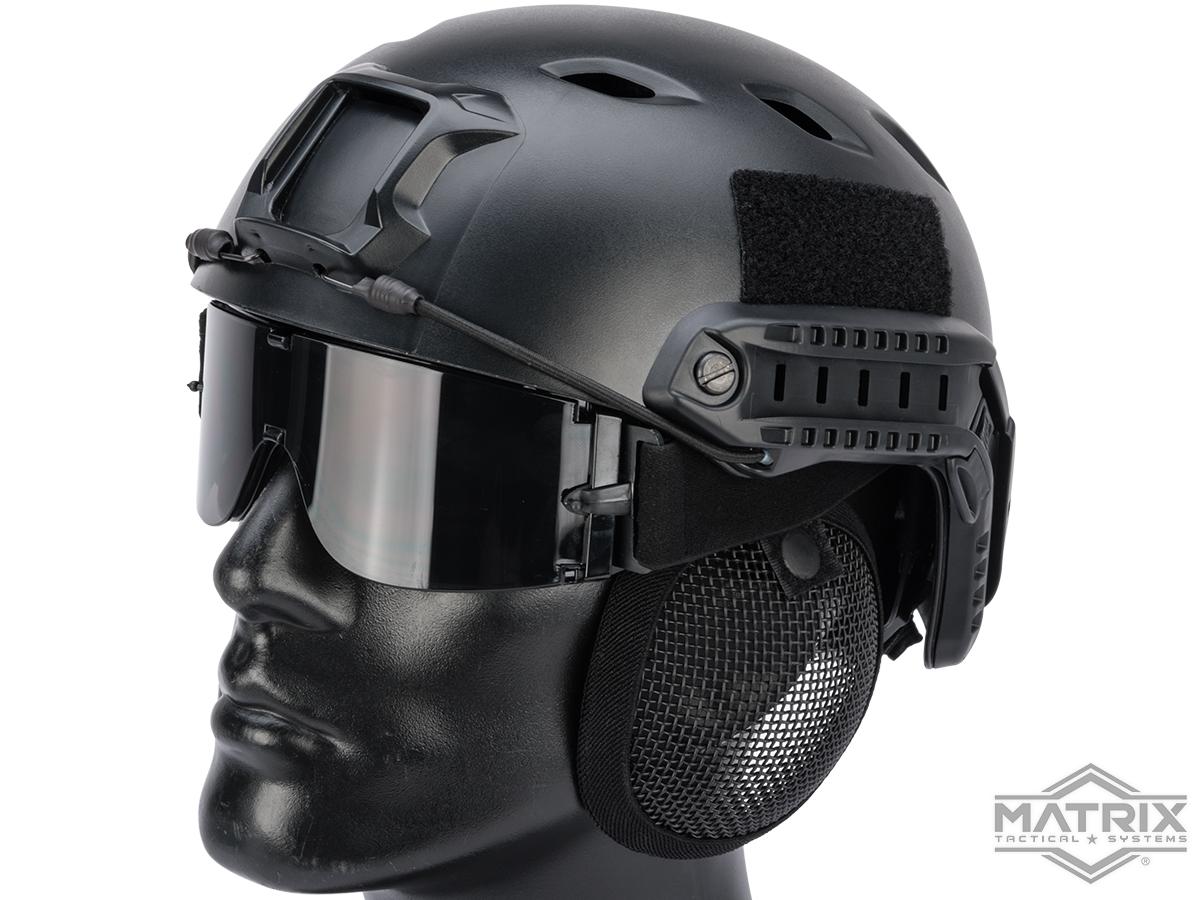 Matrix Tactical Wire Mesh Ear Protector (Color: Black)