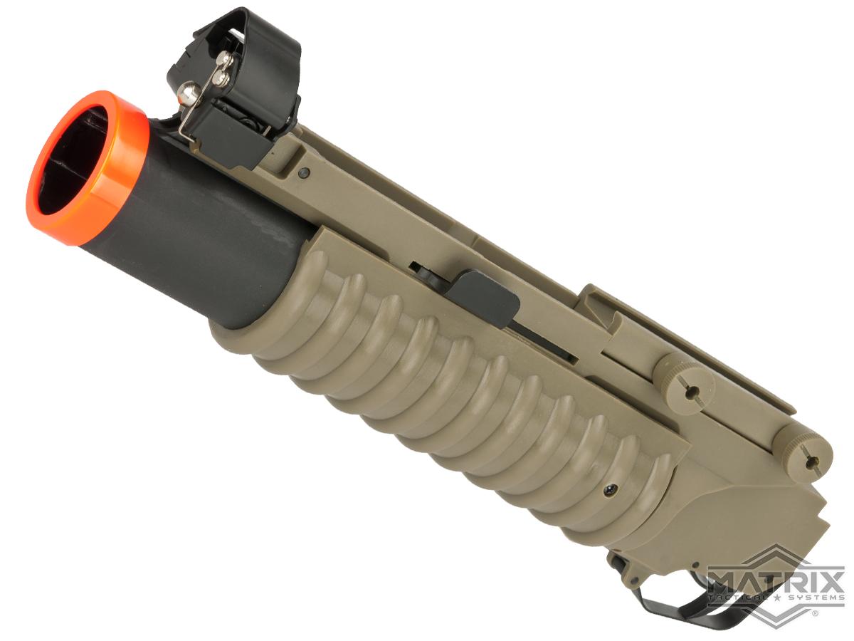 Matrix 40mm M203 Grenade Launcher for M4 M16 Series Airsoft Rifles (Model: Short Type / Desert)