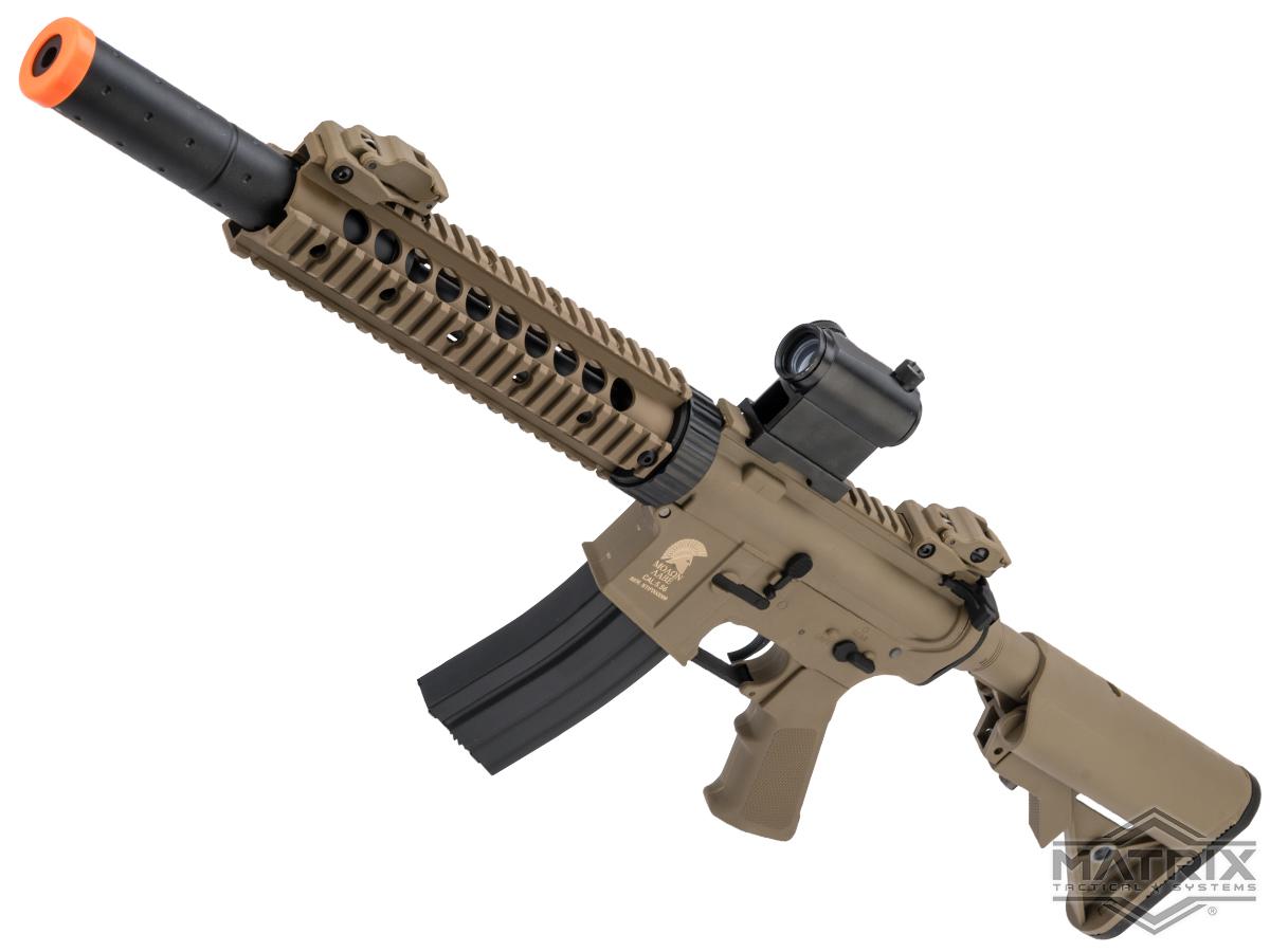 Matrix / S&T Sportsline M4 RIS Airsoft AEG Rifle w/ G3 Micro-Switch Gearbox (Model: Dark Earth CQB-R 9)