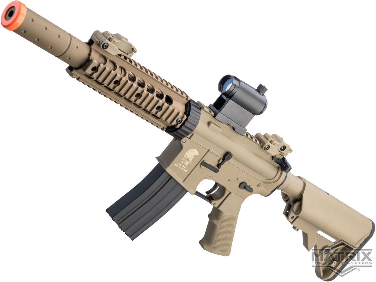 Matrix / S&T Sportsline M4 RIS Airsoft AEG Rifle w/ G3 Micro-Switch Gearbox (Model: Dark Earth CQB-R 7)