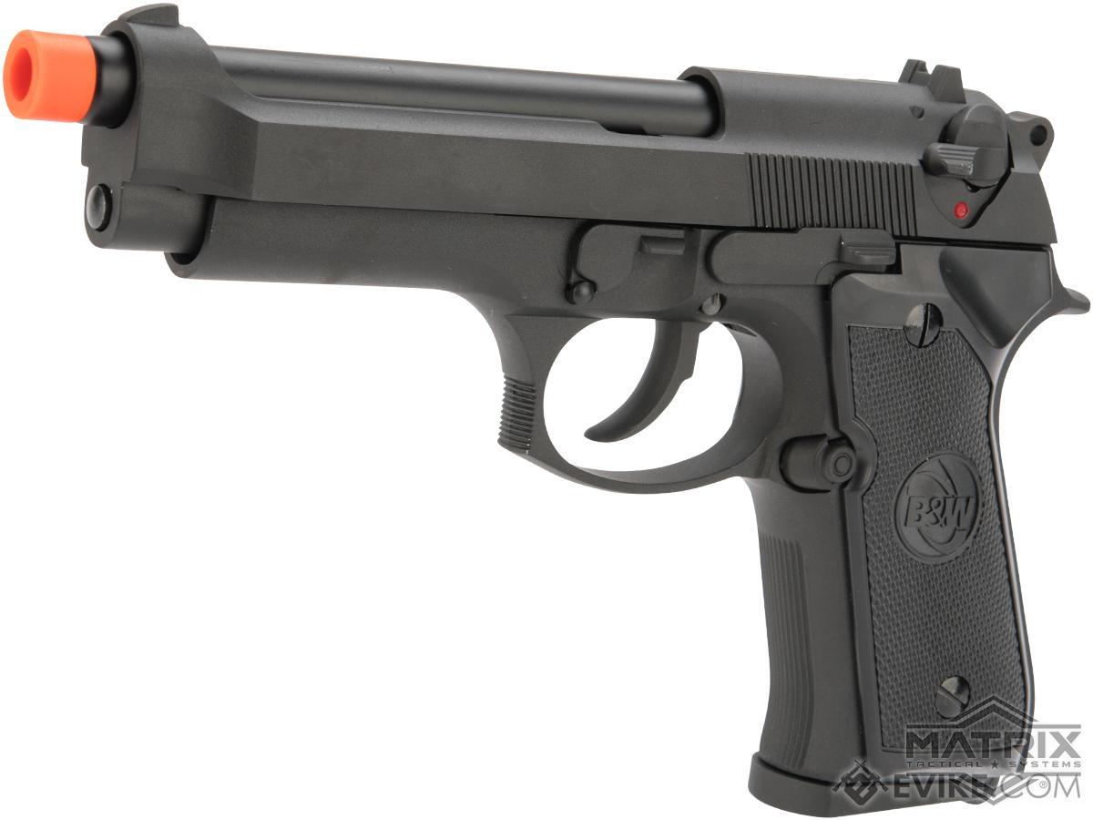 Matrix Poseidon Custom Airsoft M9 Full Metal Gas Blowback Airsoft Pistol (Color: Black)