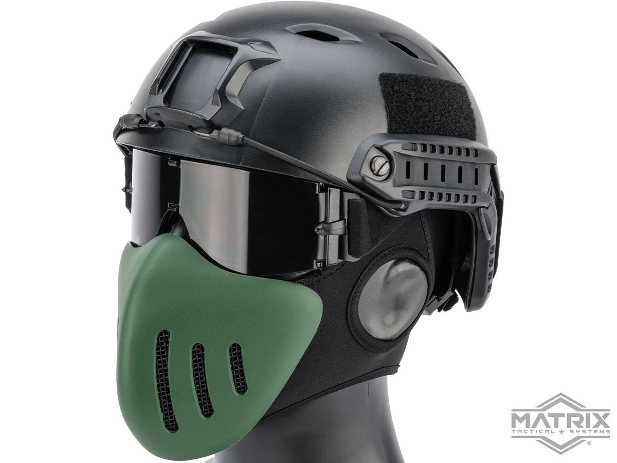 Matrix Knight Half Mask (Color: OD Green)
