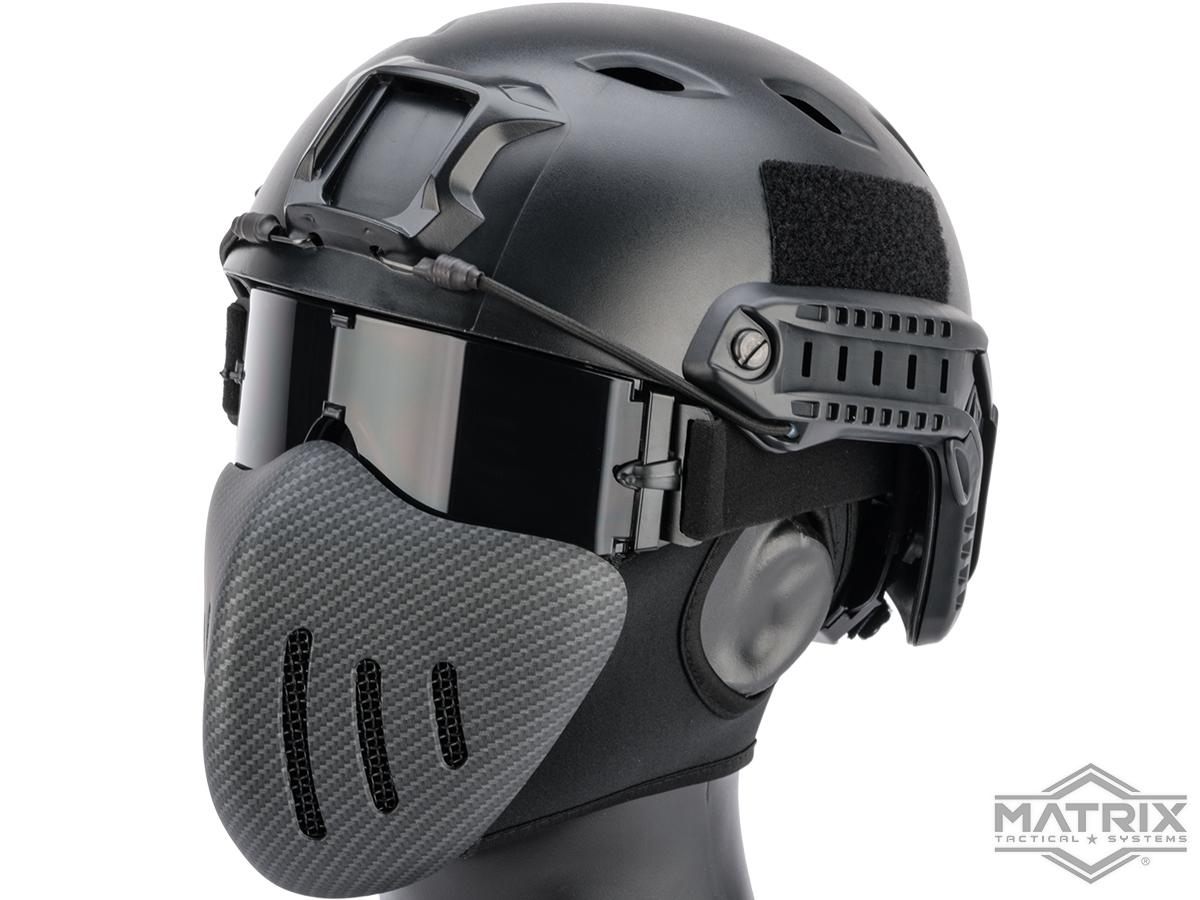 Matrix Knight Half Mask (Color: Carbon Fiber)