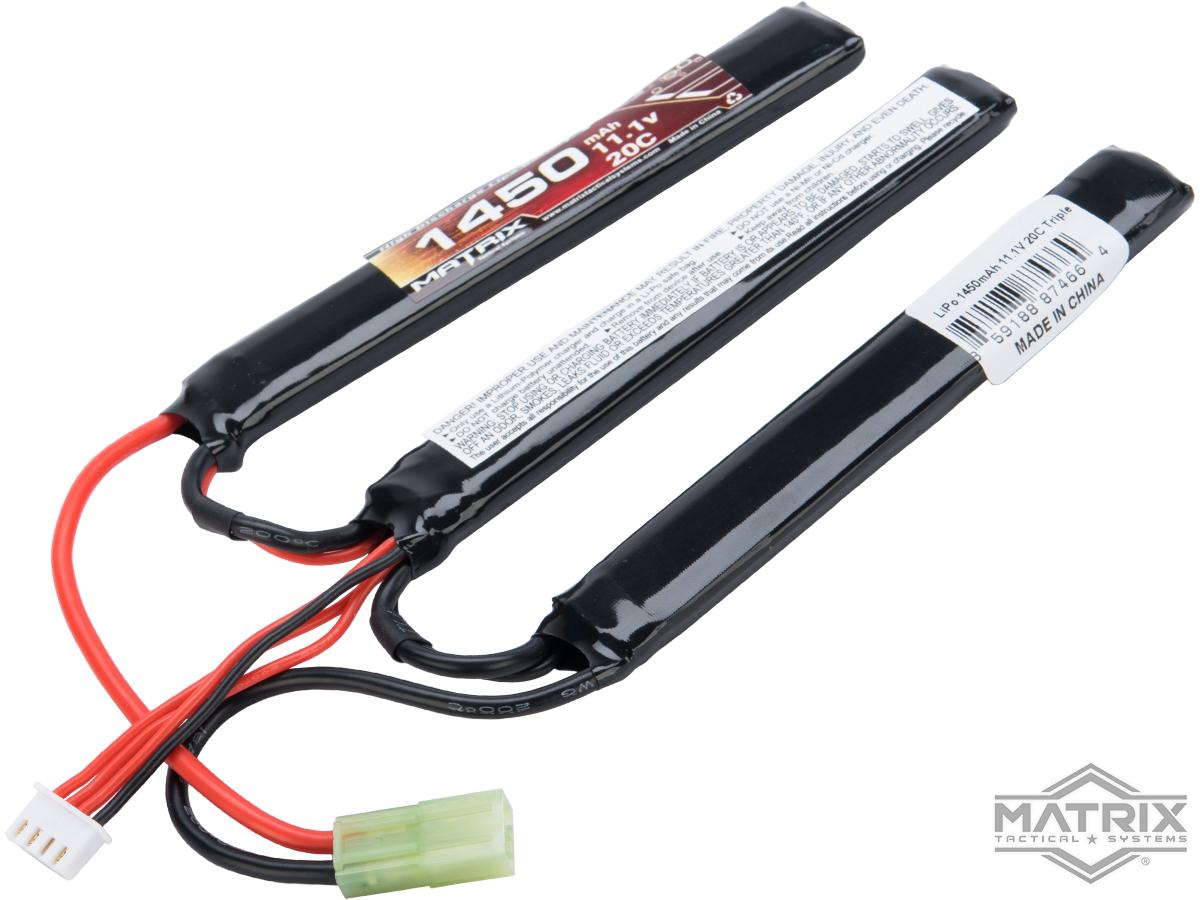 Impact Arms batterie LIPO 11.1 V 1200Mah triple stick - Mini Tamiya