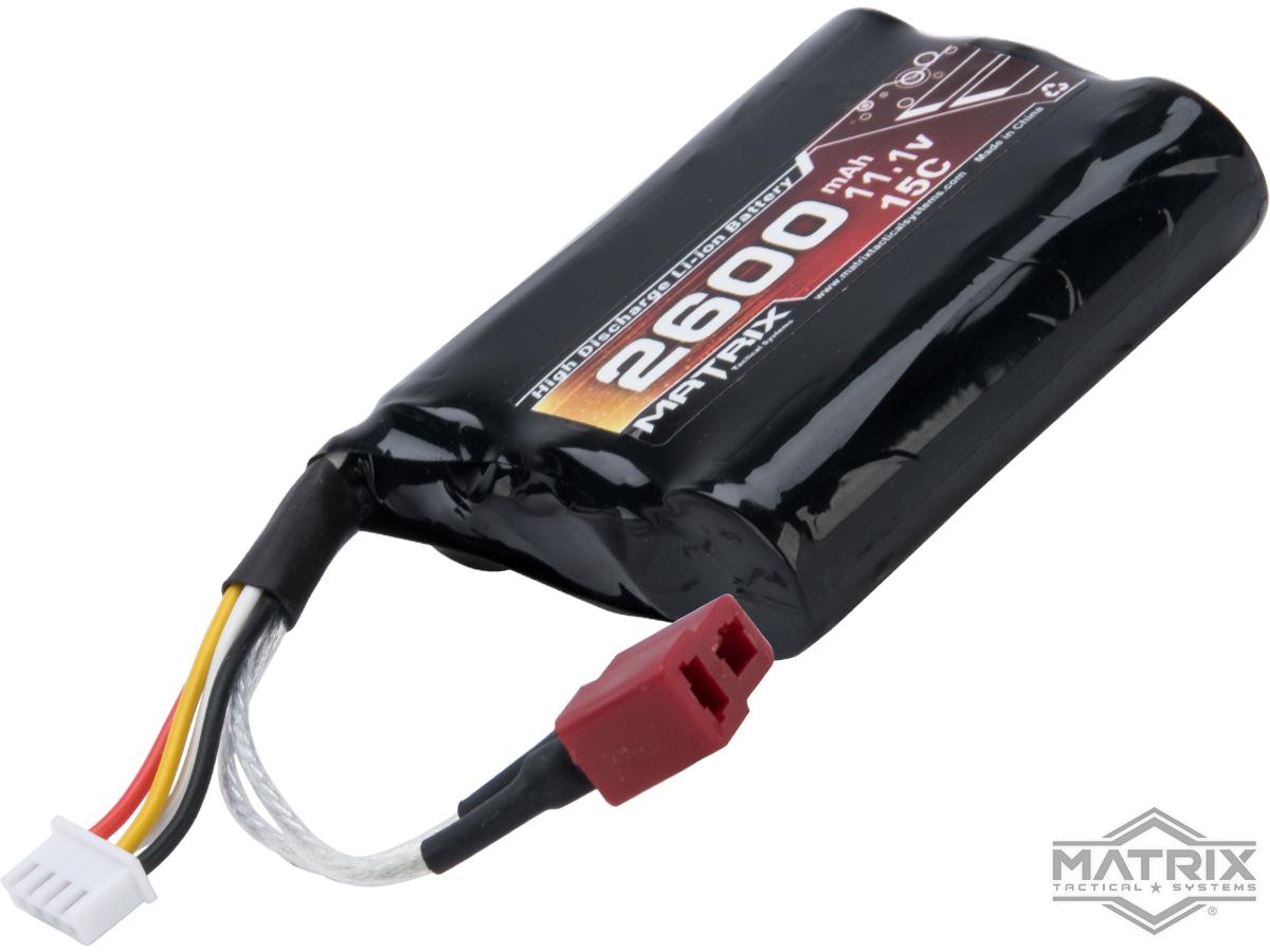 Matrix High Performance 11.1V Brick Type Airsoft LiIon Battery (Configuration 2600mAh / 15C