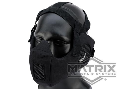 Matrix V5 Conquerors Mask Half Face Mask w/ Ear Protection (Color: Black)
