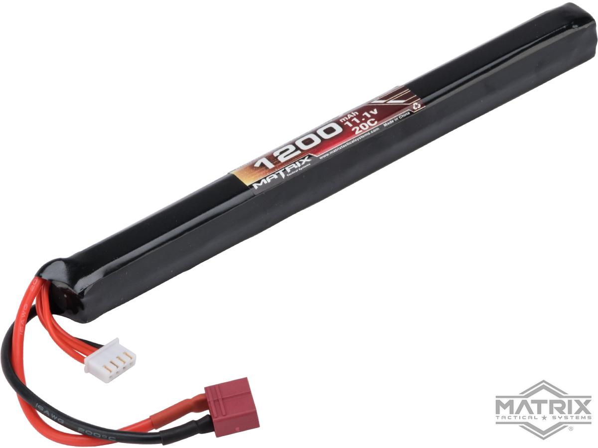 Matrix High Performance 11.1V Stick Type Airsoft LiPo Battery (Model: 1200mAh - 20C / Deans)