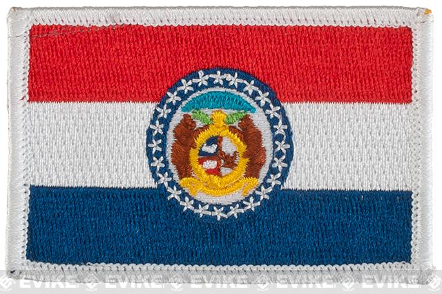 Matrix Tactical Embroidered U.S. State Flag Patch (State: Missouri The Show Me State)