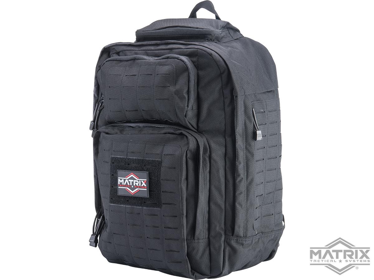 Matrix 45L Laser Cut Multi-Day EDC Assault Pack Backpack (Color: Black)
