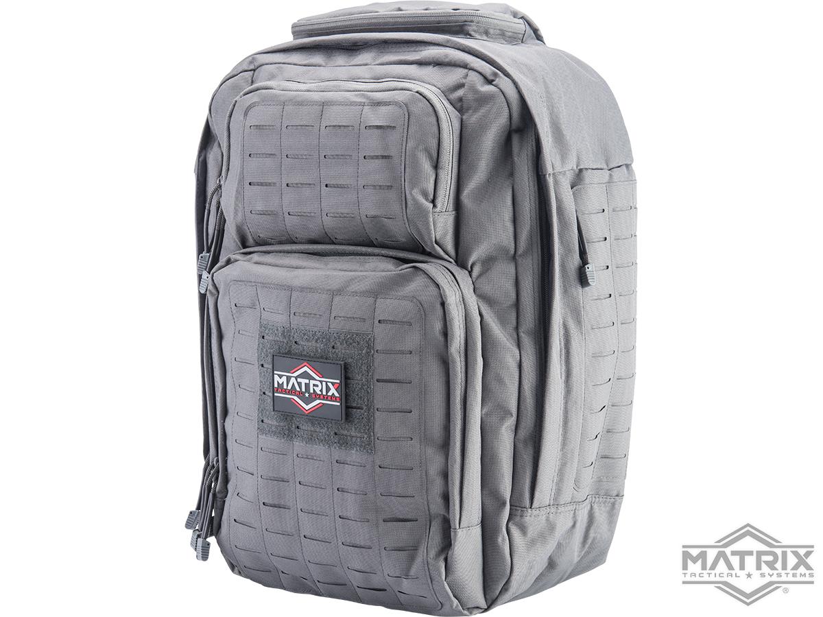 Matrix 45L Laser Cut Multi-Day EDC Assault Pack Backpack (Color: Grey ...