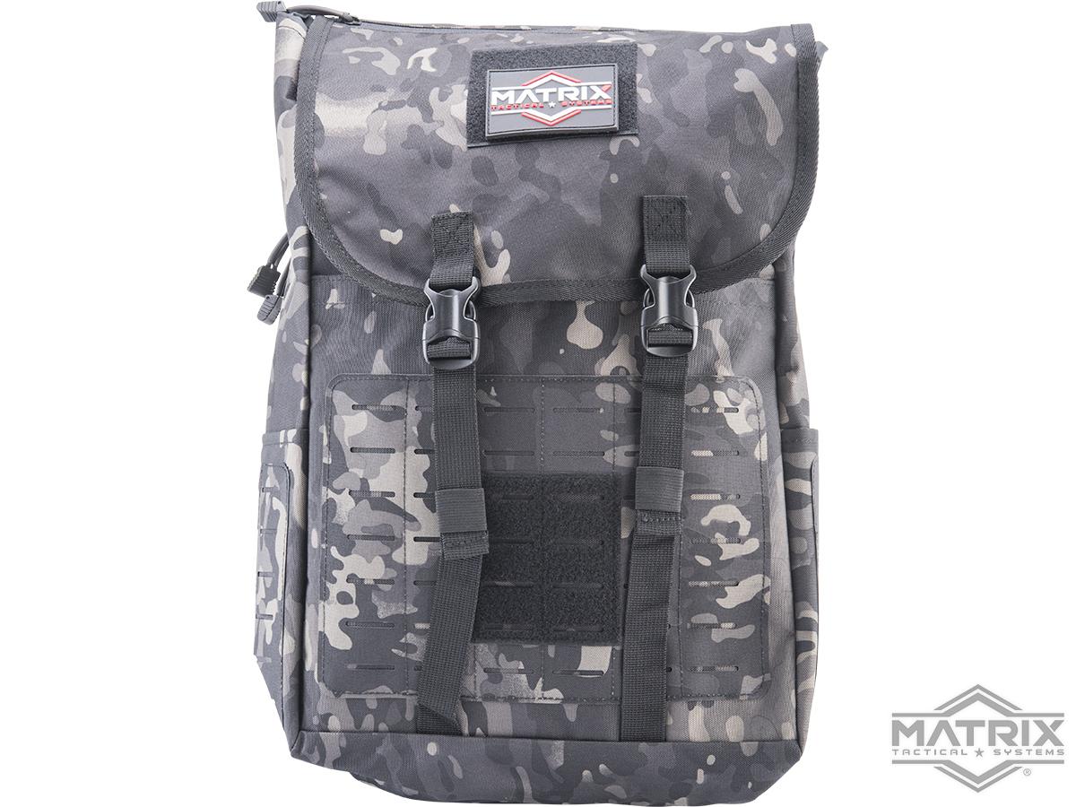 Matrix 40L Laser Cut Large Flap Tactical Backpack (Color OCP Black