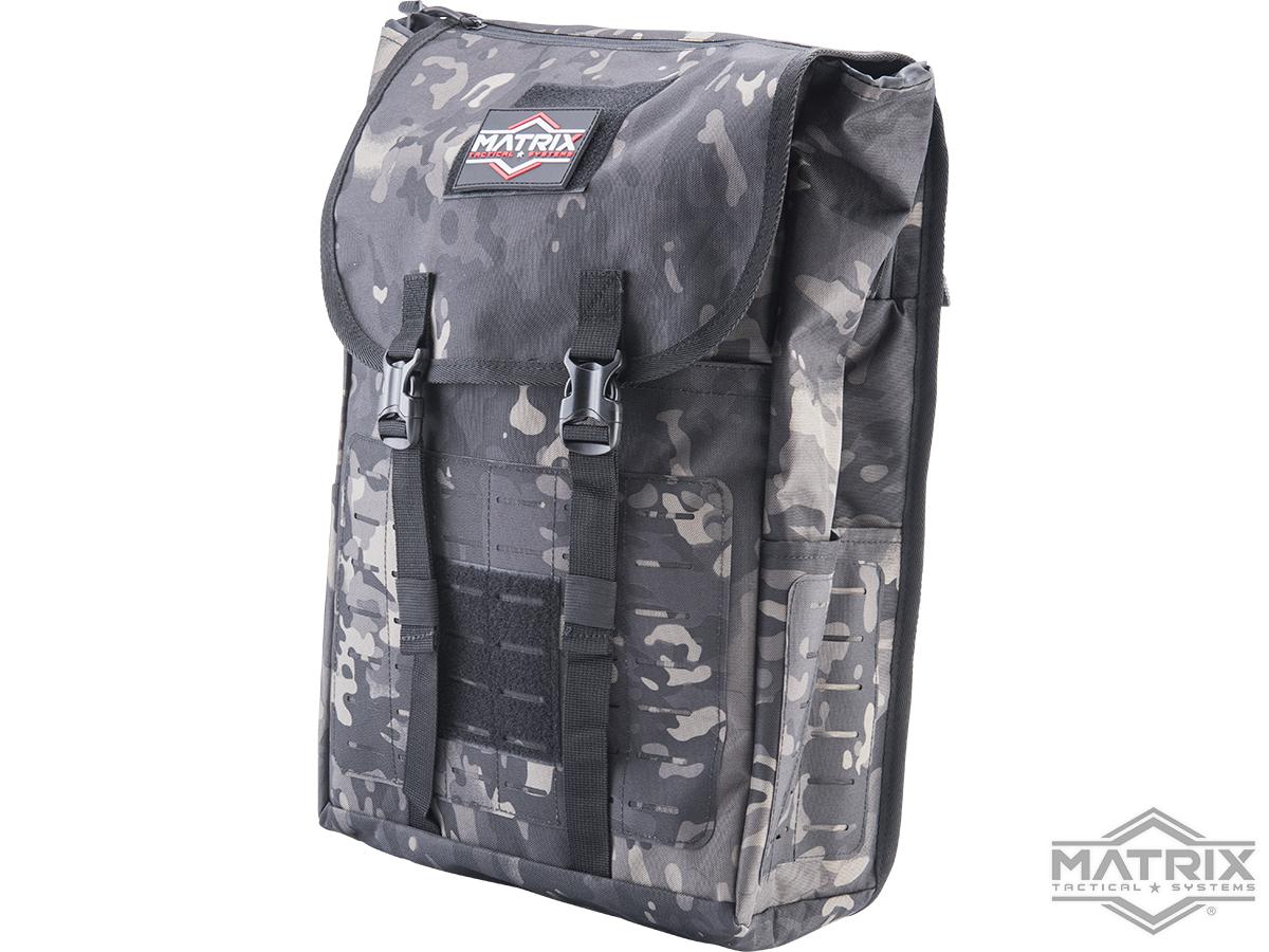 Matrix 40L Laser Cut Large Flap Tactical Backpack (Color OCP Black