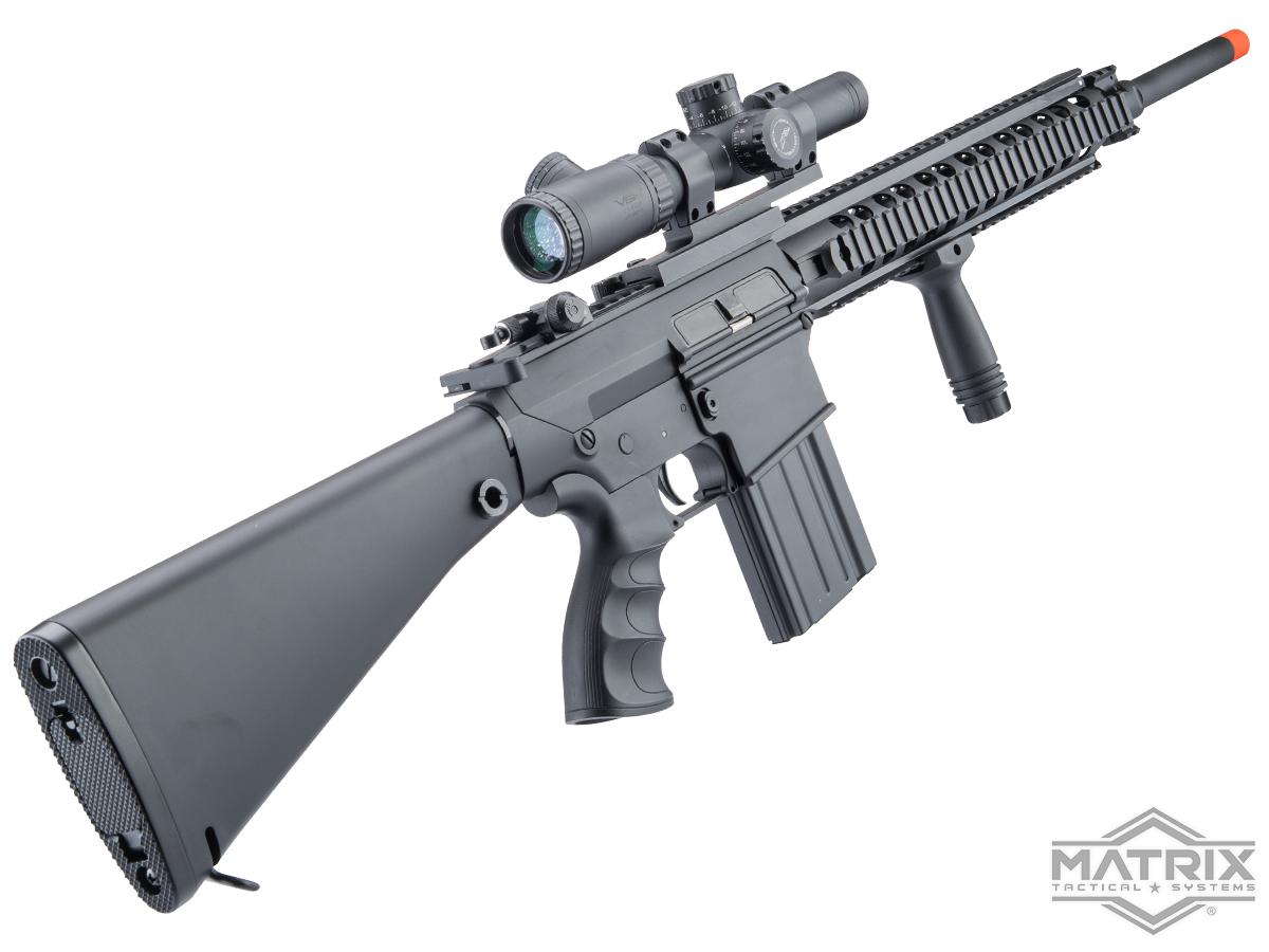 Matrix Full Size SR25 Precision Rifle Airsoft AEG (Model: Polymer