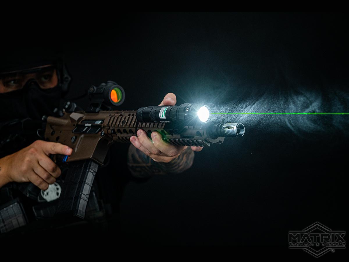 Matrix Tactical Combat Flashlight and Laser w/ Pressure Switch