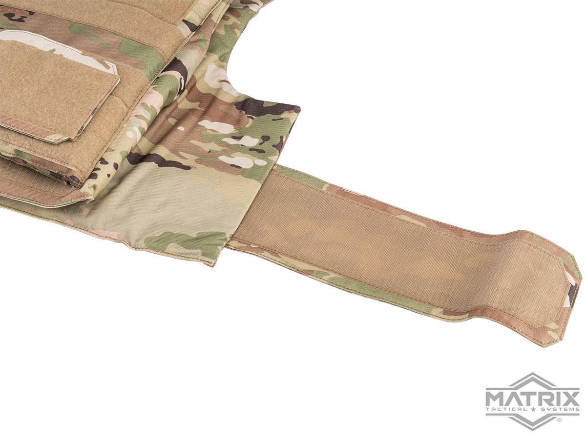 Matrix Heavy Duty Slick Body Armor Vest w/ Loop Patch Panel (Color OCP